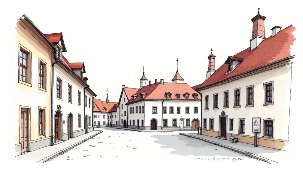 Sketch of urban architecture